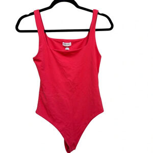 Aritzia Red Original Contour Squareneck Bodysuit Size M Style #118756